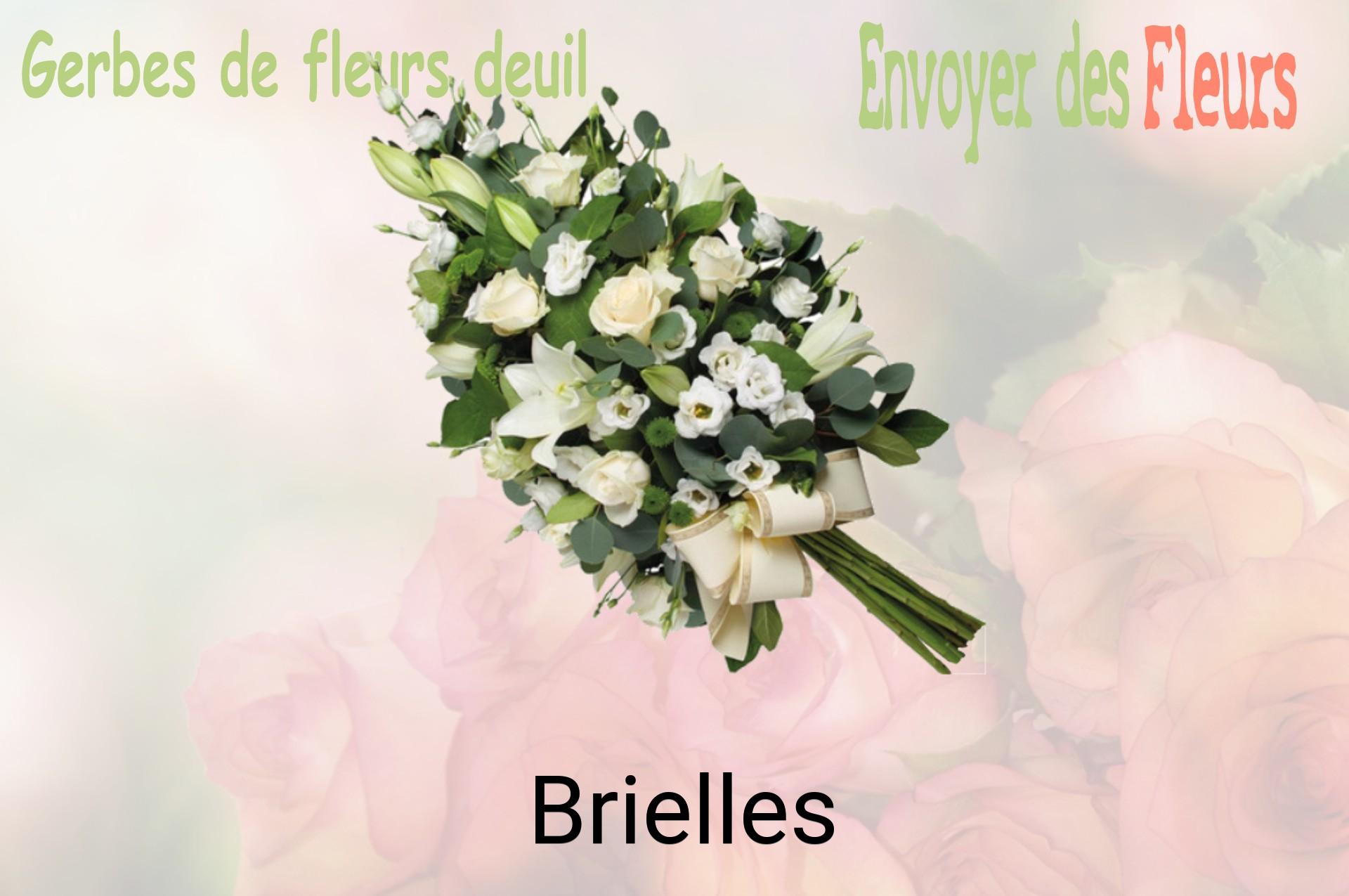 Gerbe de fleurs de deuil livrée à Brielles